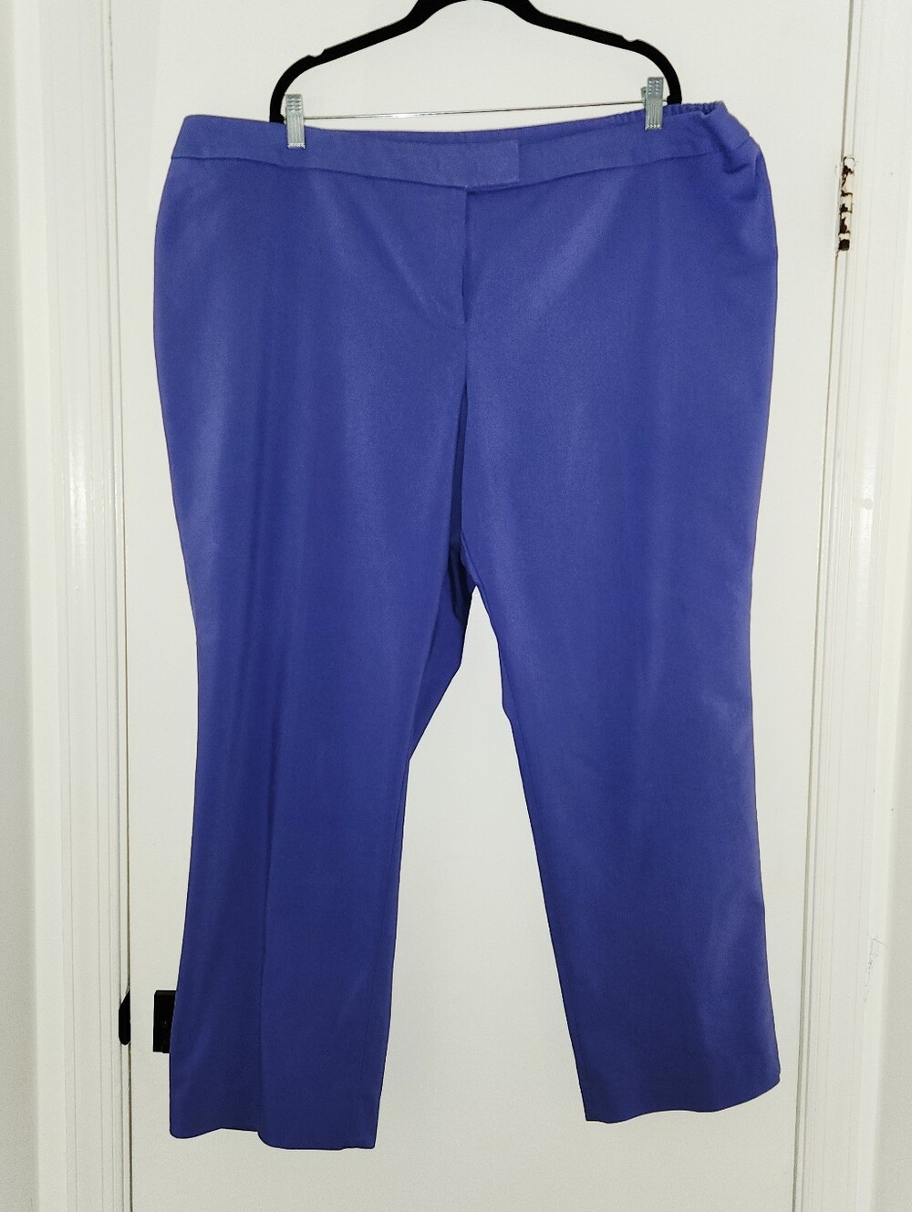 Anne Klein Straight Womens Pants in Light Purple Blue Periwinkle 24w